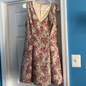 Francesca’s floral lace skater dress